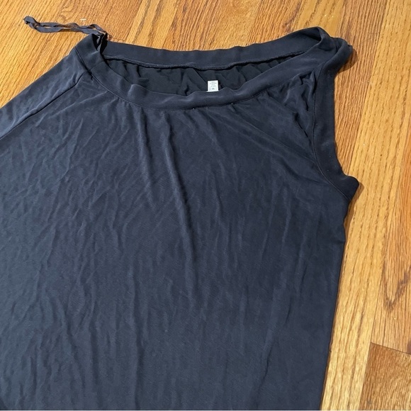 MOULINETTE SOEURS ANTHROPOLOGIE ANTHRO Raneri One Shoulder Dress Dark Gray Boho - Picture 16 of 16